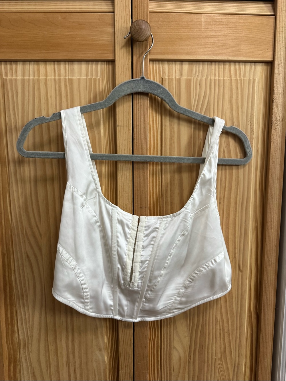 Missguided Satin Crop Top